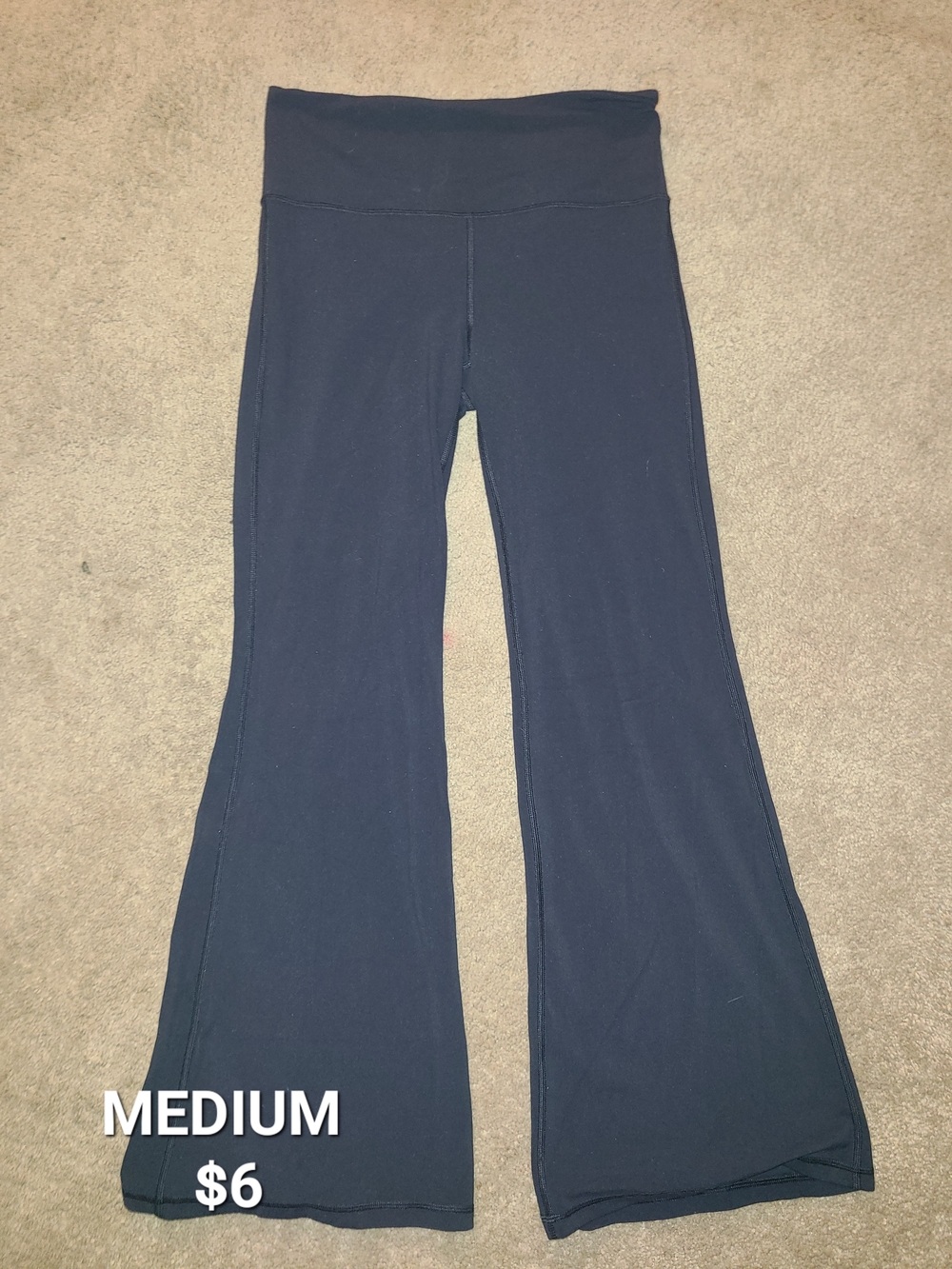 Athleta Navy High-Waist Flare Leggings